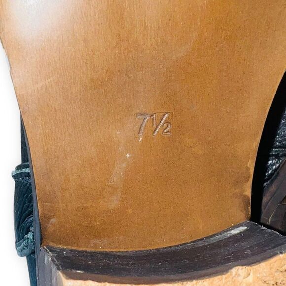 Steve Madden PGRAMIS Black Leather Ankle Boots Women's 7.5 - Picture 10 of 12